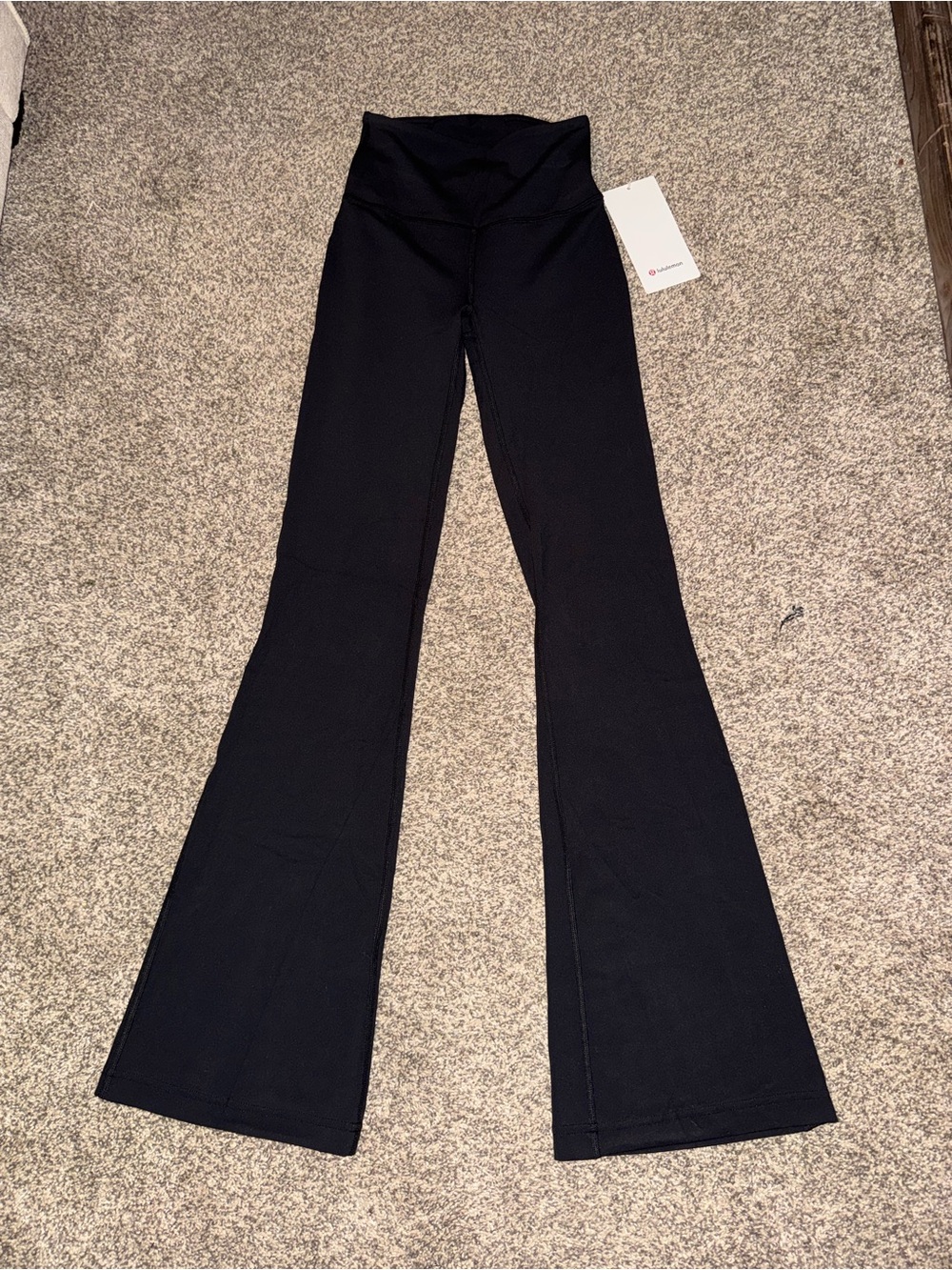 Lululemon Groove Nulu Super High Rise Black Flared Pant